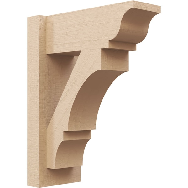 Ekena Millwork 6-in W x 14-in D x 18-in H Balboa Trad Rough Cedar Woodgrain TimberThane Outlooker, Primed Tan OUTUR060X14X18BOA04RCPR - main
